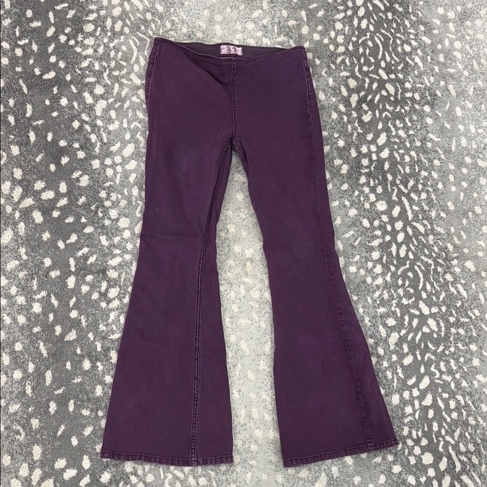 We The Free Purple Flared Jeans